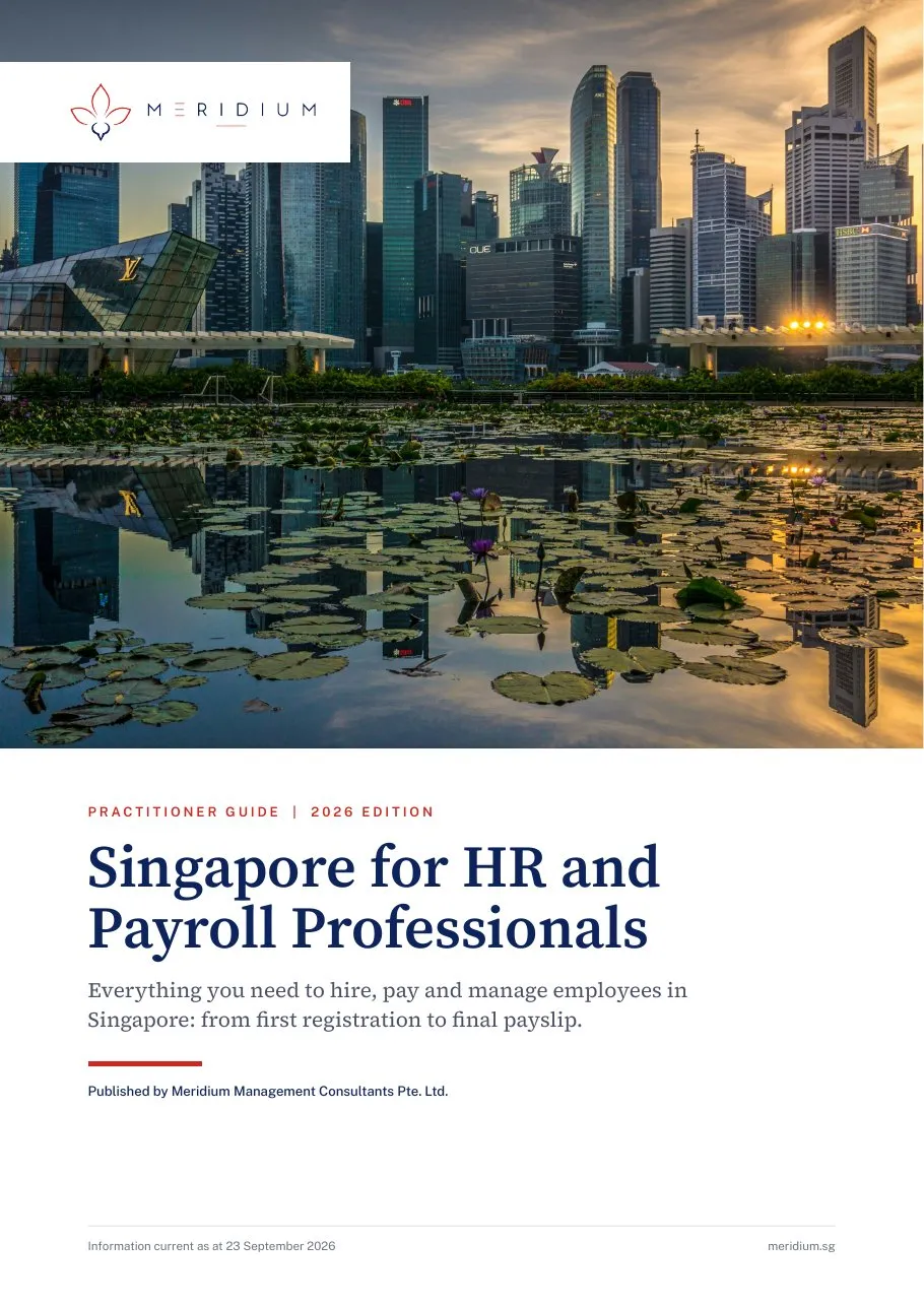 Cover of the guide Singapore for HR and Payroll Professionals